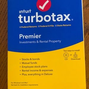 NEW in box Intuit Turbo Tax Premier 2019